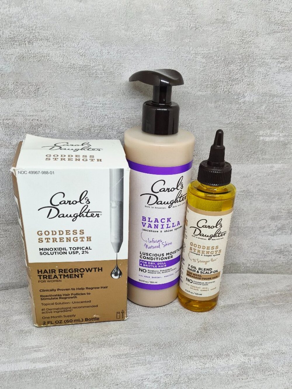 Carol's Daughter Hair Bundle Regrowth Treatment + Conditioner + Oil Blend